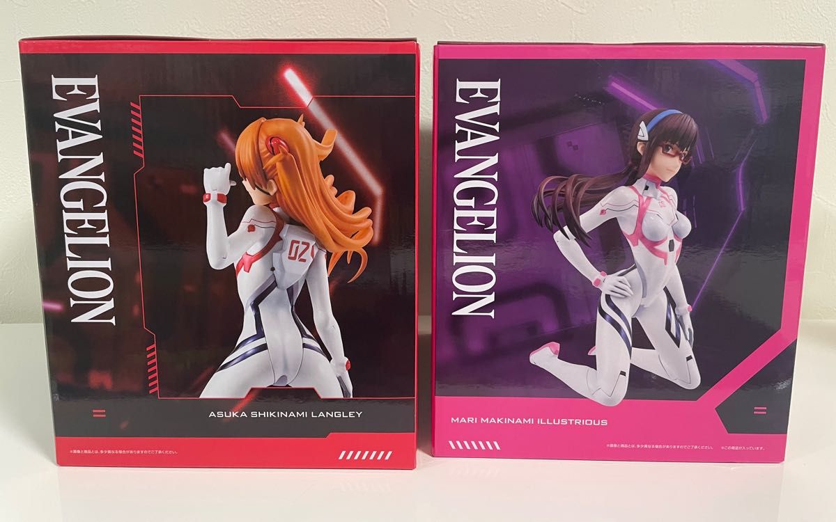 一番くじ エヴァンゲリオン B賞 アスカ C賞 マリ フィギュアセット エヴァンゲリオン 一番くじ ヤマト作戦 B賞アスカ C賞マリ