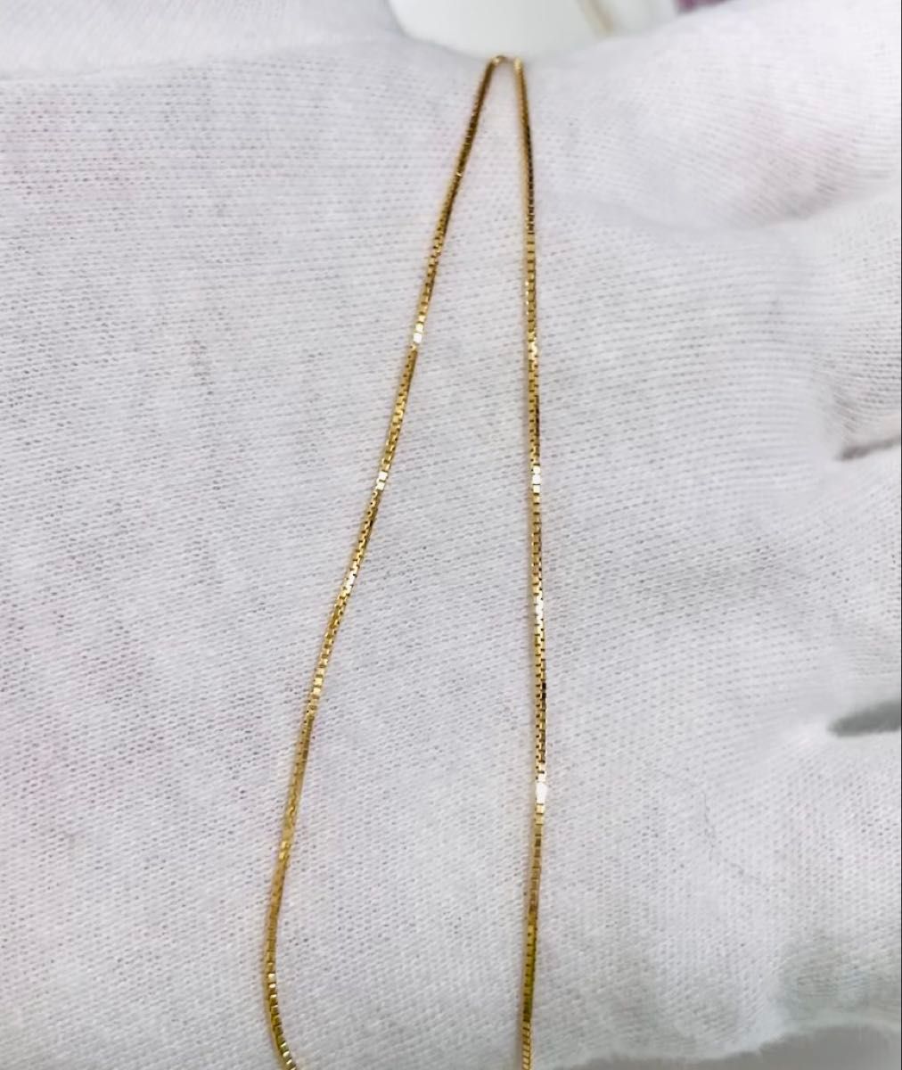 ☆K18 ベネチアン柄ネックレス 1.92g 40cm☆