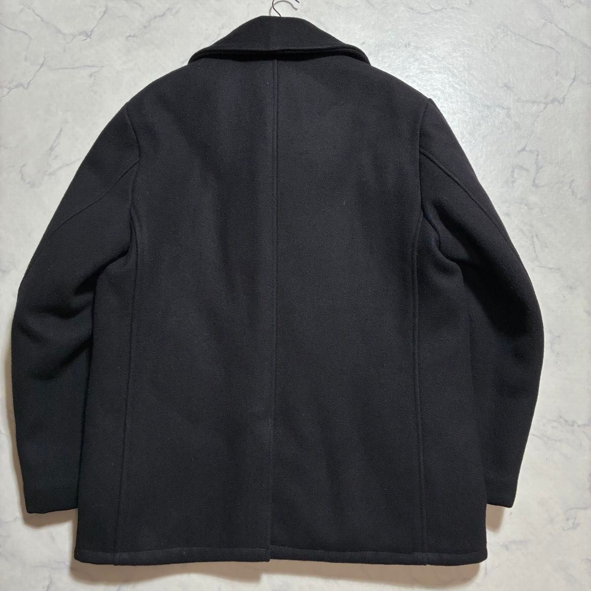 SCHOTT ショット シングル ピーコート 黒 サイズ 40 美品 大きいサイズ(42)Schott ショット Pコート ピーコート 740N USA