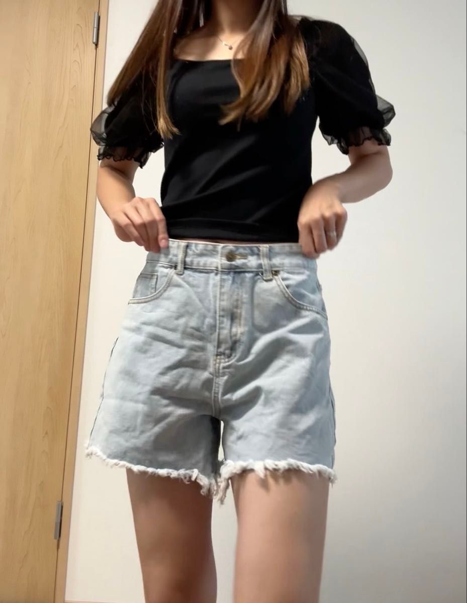 デニムショートパンツ