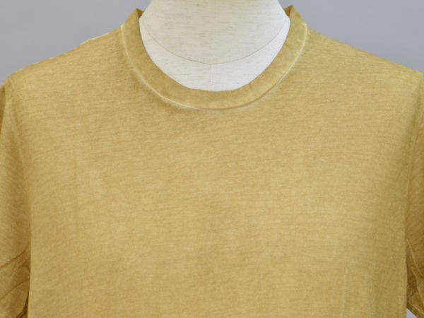 カポビアンコ CAPOBIANCO 半袖　Tシャツ/カットソー 無地 50サイズ ベージュ イタリア製 メンズ F-M9956_画像3