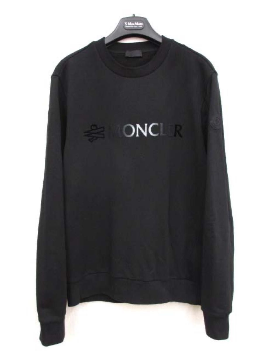 ★【MONCLER(モンクレール)】メンズ★FELPA★ロゴスウェット 美品 MONCLER モンクレール 23AW FELPA GIROCOLLO S フロッキー