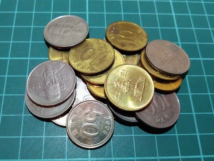韓国 現代型貨幣セット 100ウォン 50ウォン 10ウォン 韓国貨幣】100ウォン 50ウォン 10ウォン 22枚セット|Yahoo