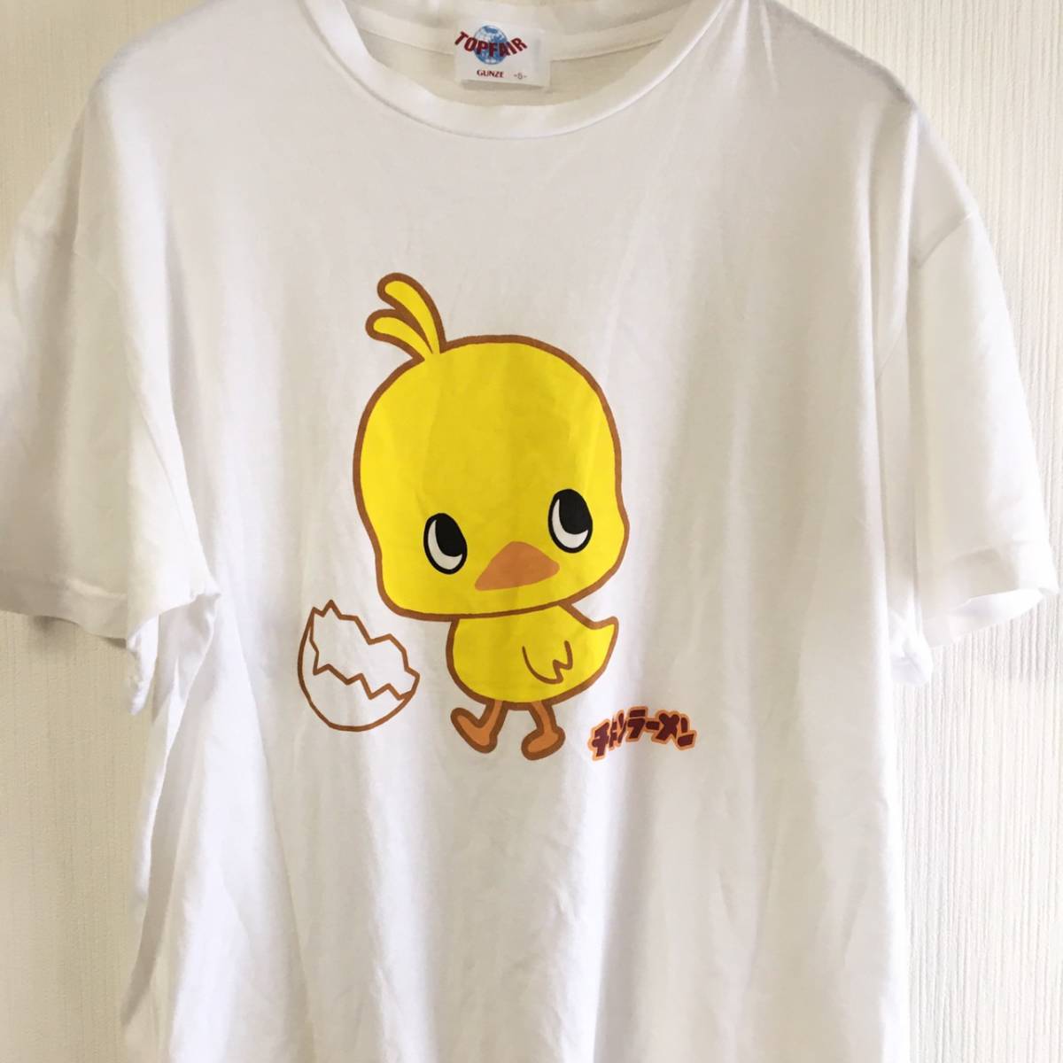 チキンラーメン　ひよこちゃんTシャツ　半袖　キャラクターTシャツ　サイズS_画像2