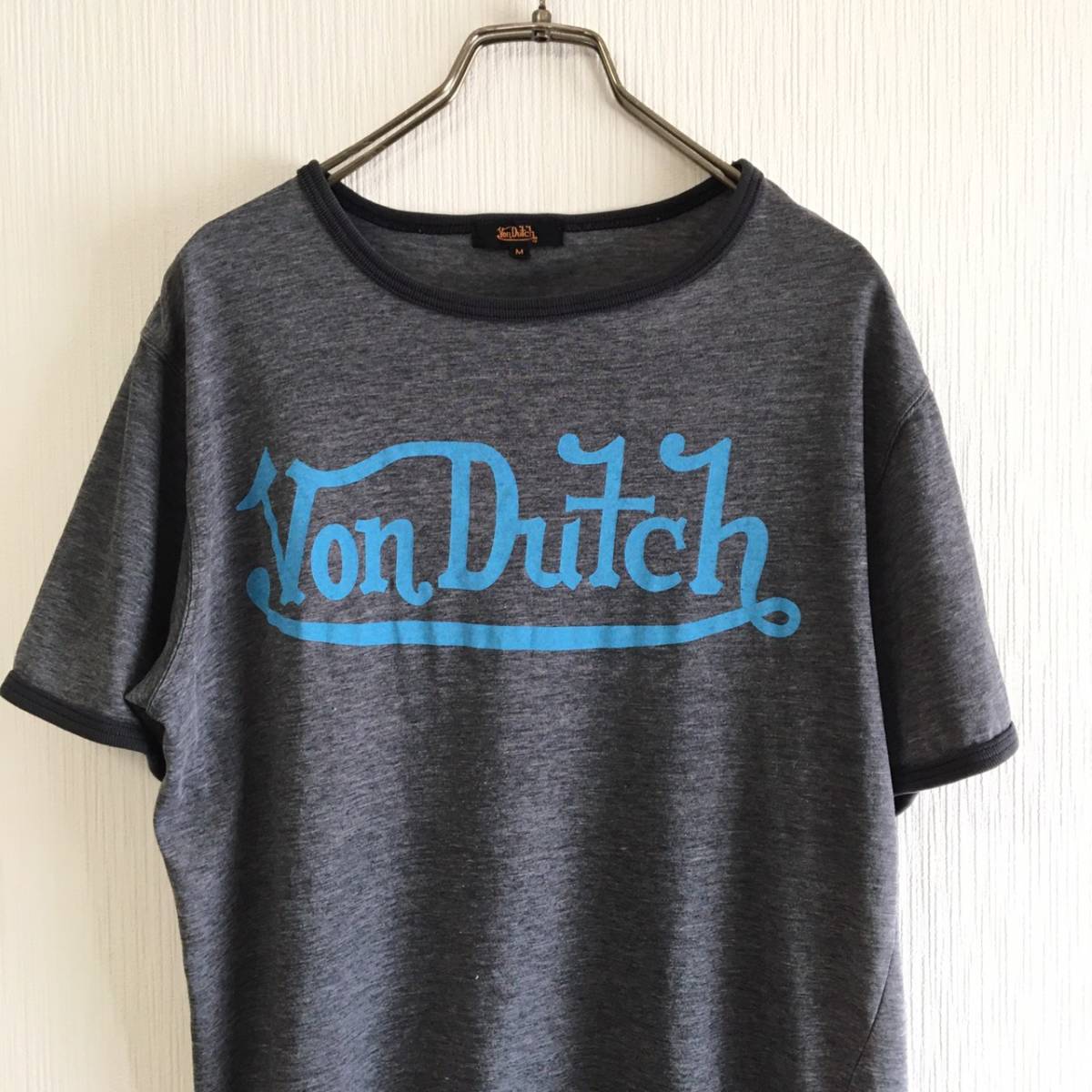 Vｏn Dutch ボンダッチ Tシャツ グレー Mサイズ アメリカ US バイカー_画像2