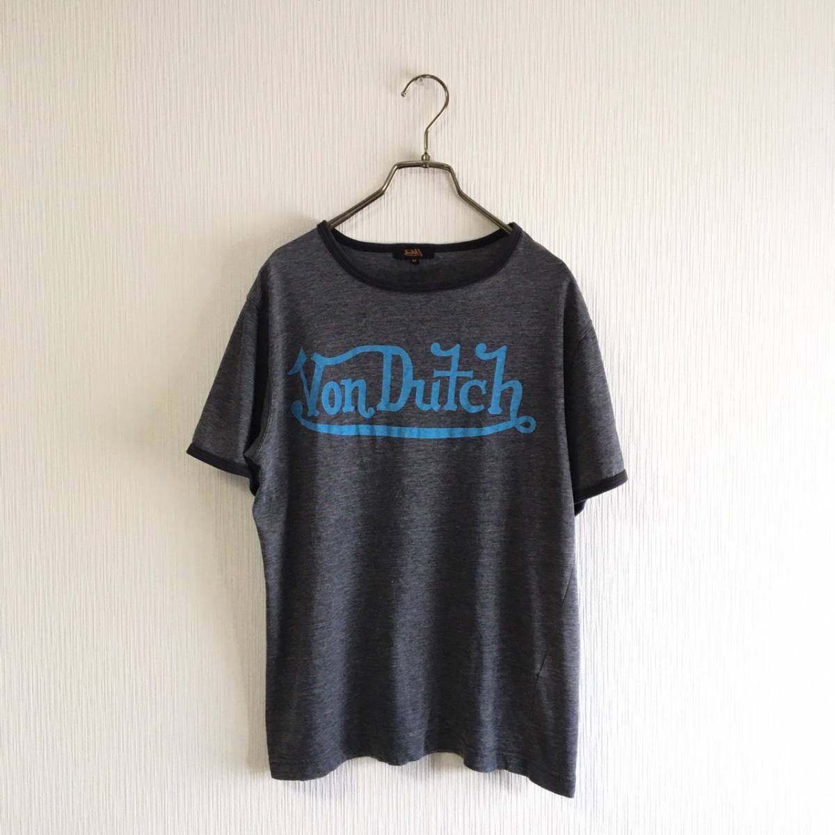 Vｏn Dutch ボンダッチ Tシャツ グレー Mサイズ アメリカ US バイカー_画像1