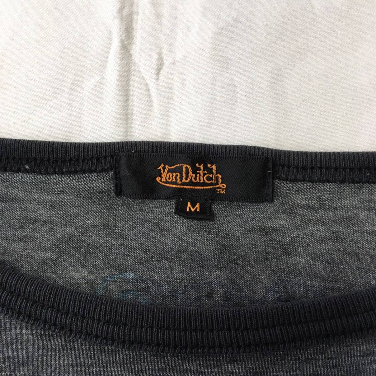 Vｏn Dutch ボンダッチ Tシャツ グレー Mサイズ アメリカ US バイカー_画像5