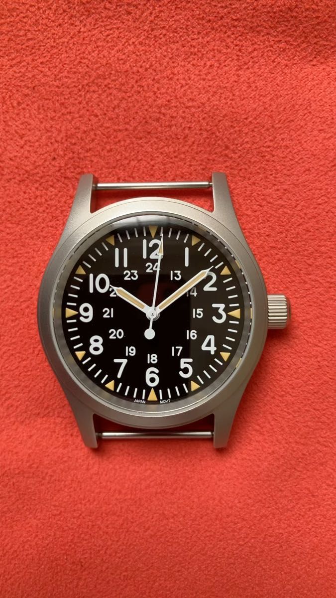 Militado ML05 38mm VH31 ドーム型サファイアクリスタル 固定バータイプバネ棒付き