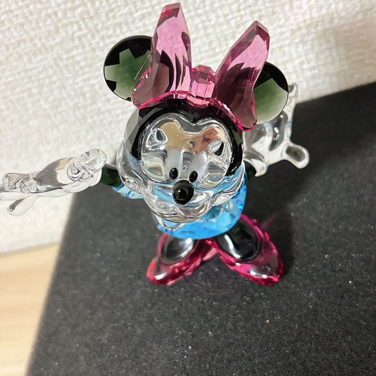 極美 SWAROVSKI スワロフスキー クリスタル ディズニー ミニーマウス 極美品】SWAROVSKI スワロフスキー クリスタル ディズニー
