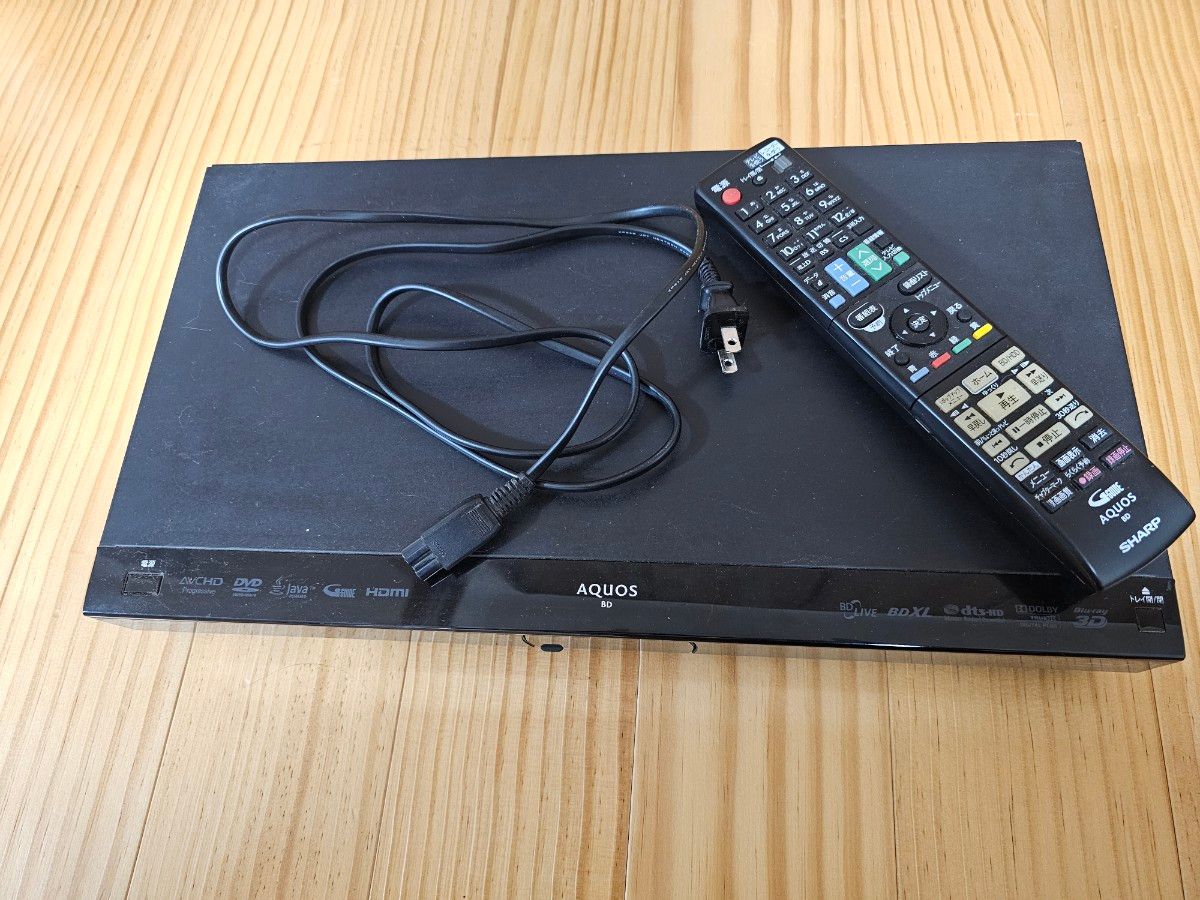 SHARP AQUOS ブルーレイレコーダー BD-W1300 SHARP AQUOS ブルーレイレコーダー BD-W1300 リモコン 電源