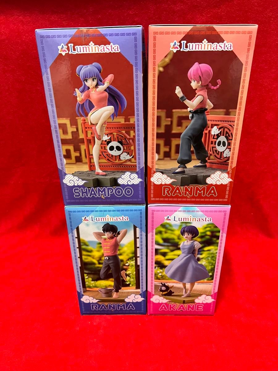 【新品未開封】らんま1/2 らんま・乱馬・あかね・シャンプー フィギュア8体 らんま1/2 Luminasta 早乙女乱馬 天道あかね らんま シャンプー4