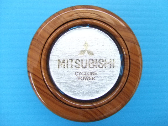  очень редкий подлинная вещь б/у дерево рисунок Mitsubishi звуковой сигнал кнопка старый машина Showa Retro Vintage высокая скорость иметь свинец hot удилище MITSUBISHI Мицубиси 