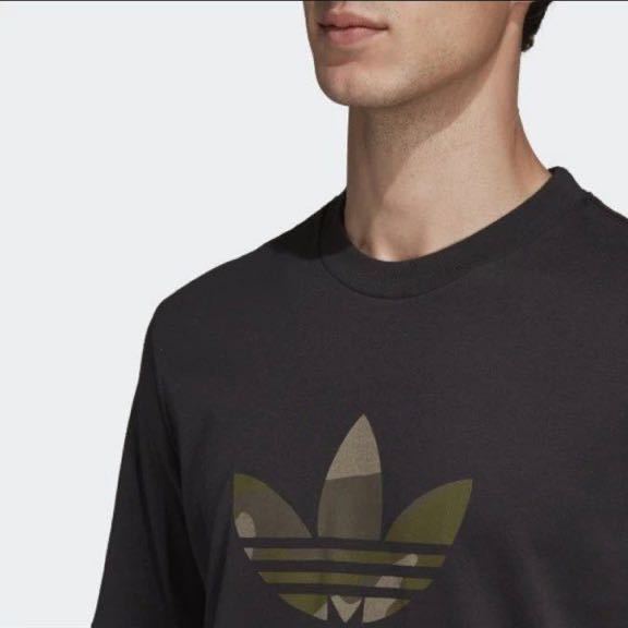 adidas アディダス 半袖Tシャツ 黒 ブラック カモフラ 迷彩 S_画像3