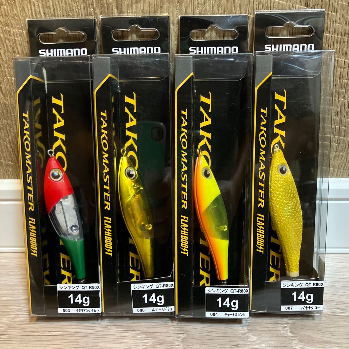タコマスター イタリアンケイムラ4本 タコマスター スッテM フラッシュブースト 4個セット 新品未使用