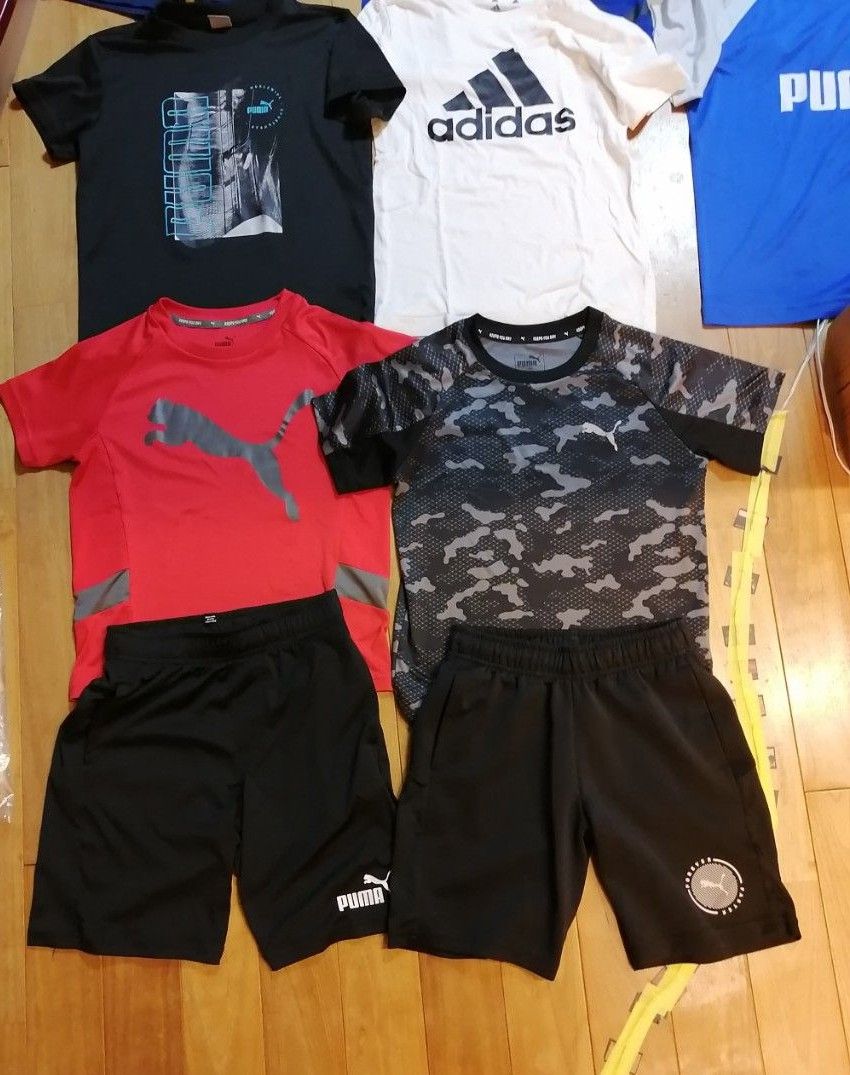 子供服12着まとめ売り 人気ブランド 160アディダス プーマ ナイキ等 PUMA adidas 140cm 10着 セット プーマ アディダス キッズ 子供