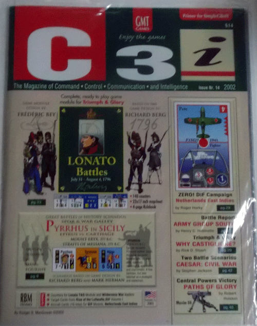 GMT/C3i NO.14 /LONATO BATTLES,PYRRHUS IN SICILY/付録ゲーム付、新品駒未切断/日本語訳なし
