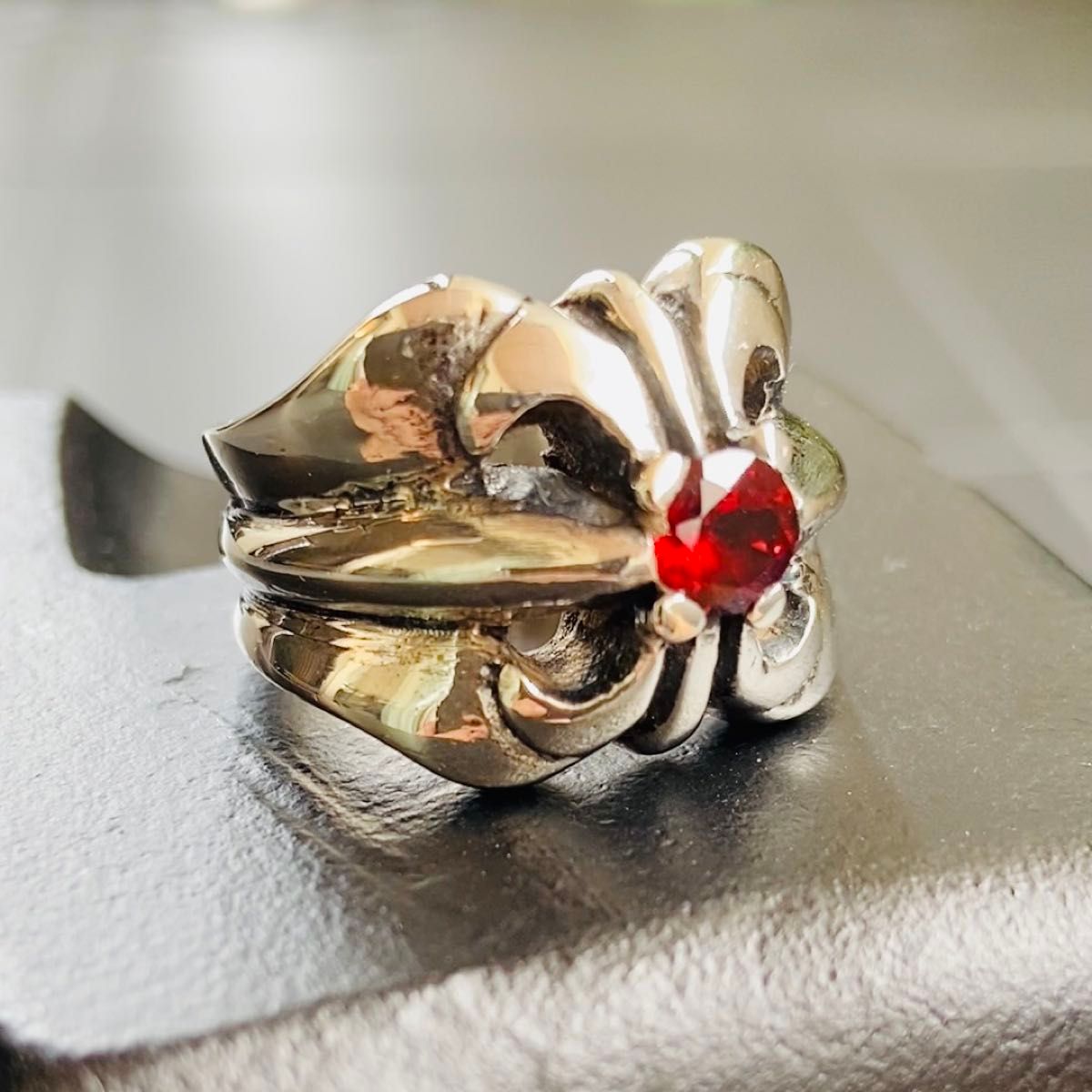NYシルバーリング【9号】Silver925 指輪 NewYork ユニセックス ピンキー アクセサリー リング シルバー925