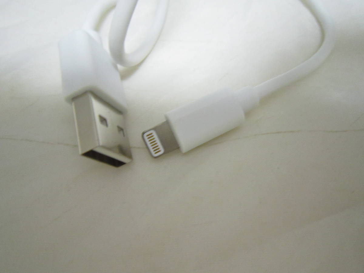 ライトニングケーブル USB 2.0 約55cm ホワイト iPhone iPad ケーブル [fht_画像3