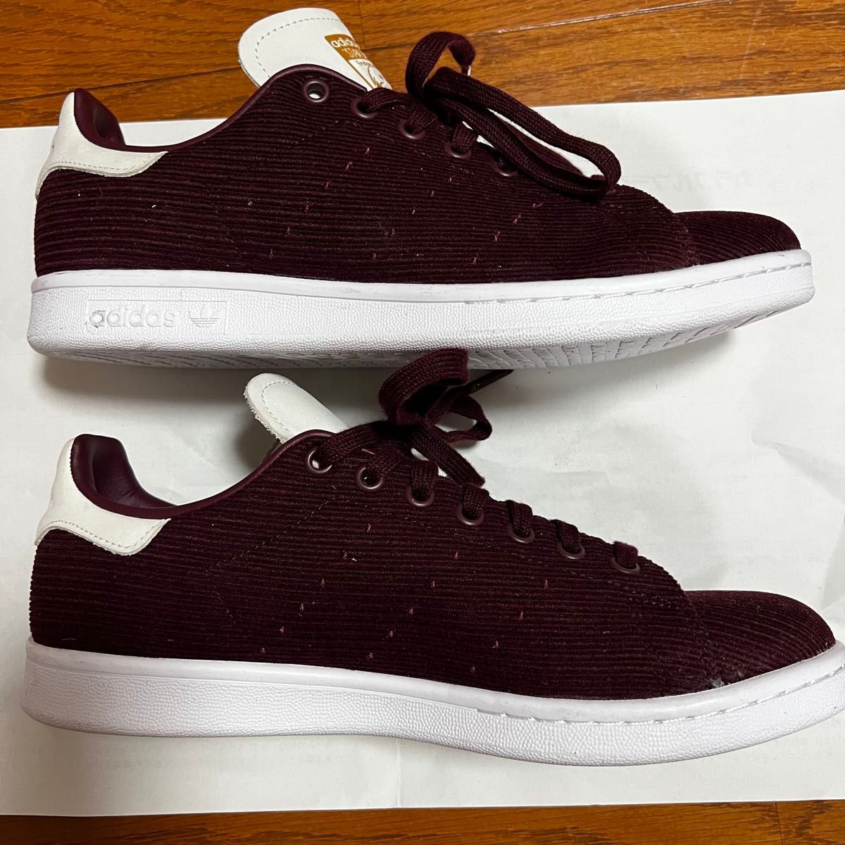 【adidas】アディダス STAN SMITH スタンスミス コーデュロイ adidas Stan Smith コーデュロイ バーガンディ ワインレッド 27