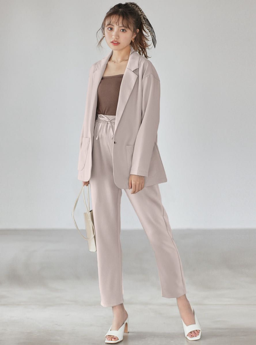 HOBBS★リネンジャケット x パンツ セットアップ ほぼ未使用】GRL ジャケットXロングパンツセットアップ|Yahoo