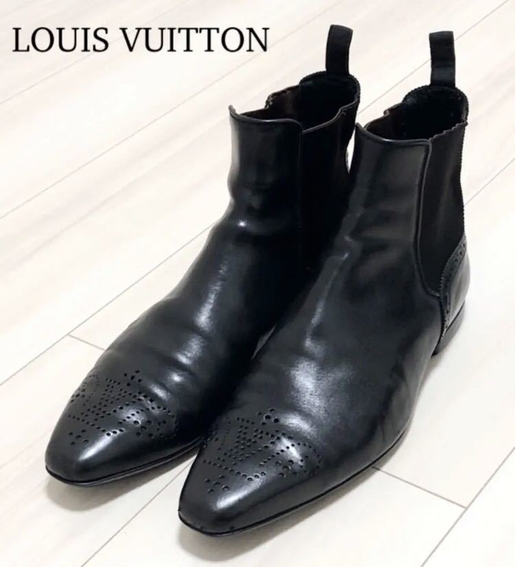 ヤフオク! - LOUIS VUITTON ルイヴィトン サイドゴア ブーツ