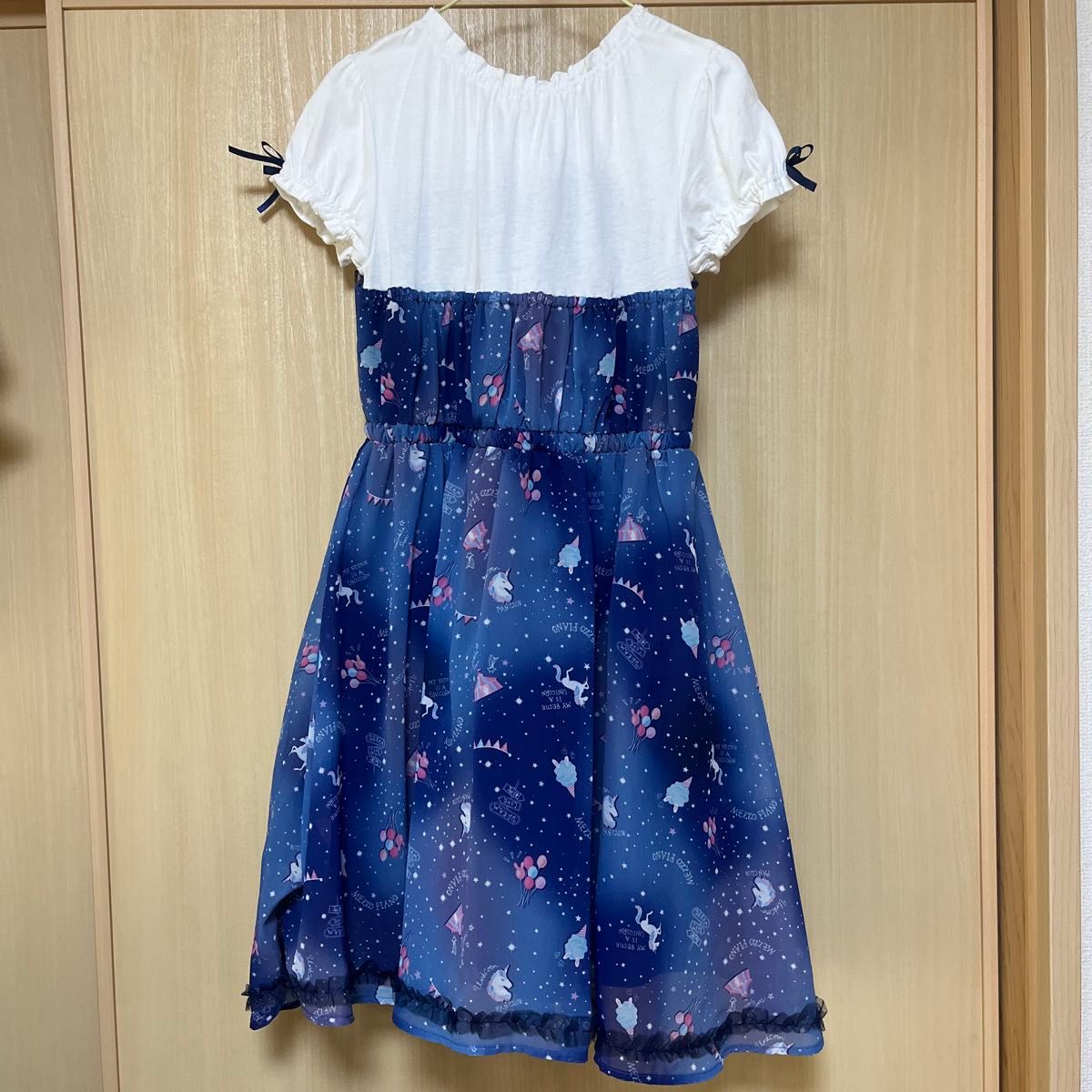 【新品】mezzo piano ユニコーン 総柄 ワンピース 140 メゾピアノ 140 ワンピース ユニコーン ネイビー|Yahoo!フリマ
