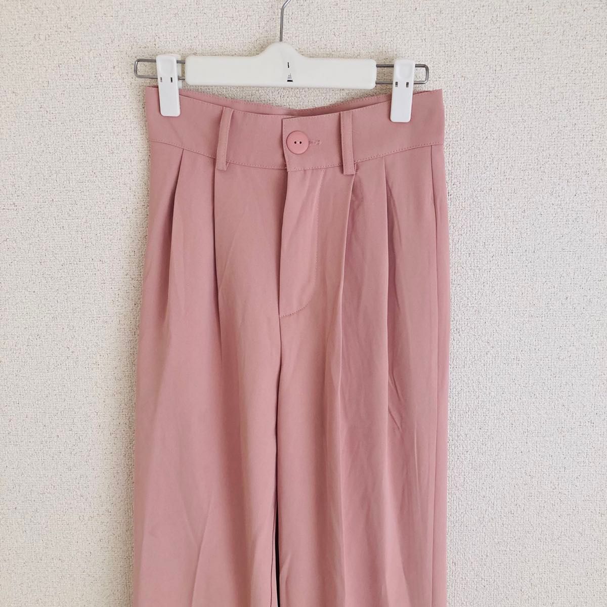 【送料込】ピンク ワンド スラックス ピンク ハイウエストパンツ ハイウエスト パンツ スラックス ピンク レディース|Yahoo