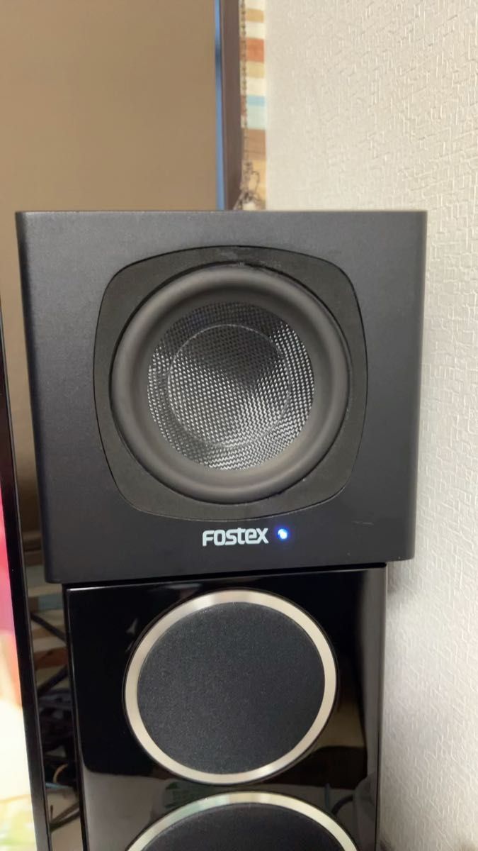 Fostex フォステクス アクティブ サブウーファー PM-SUB mini2 元箱あり 写真2【浮きリペア跡あり】動作確認済み