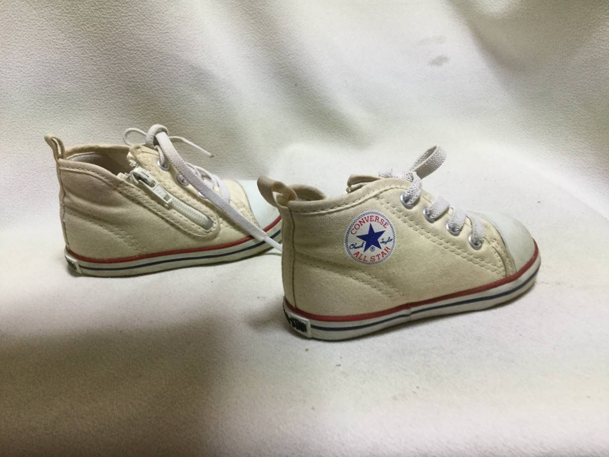 Ｃ7818★CONVERSE★12cm EE★クリーム色　布製スニーカー★キッズ_画像4