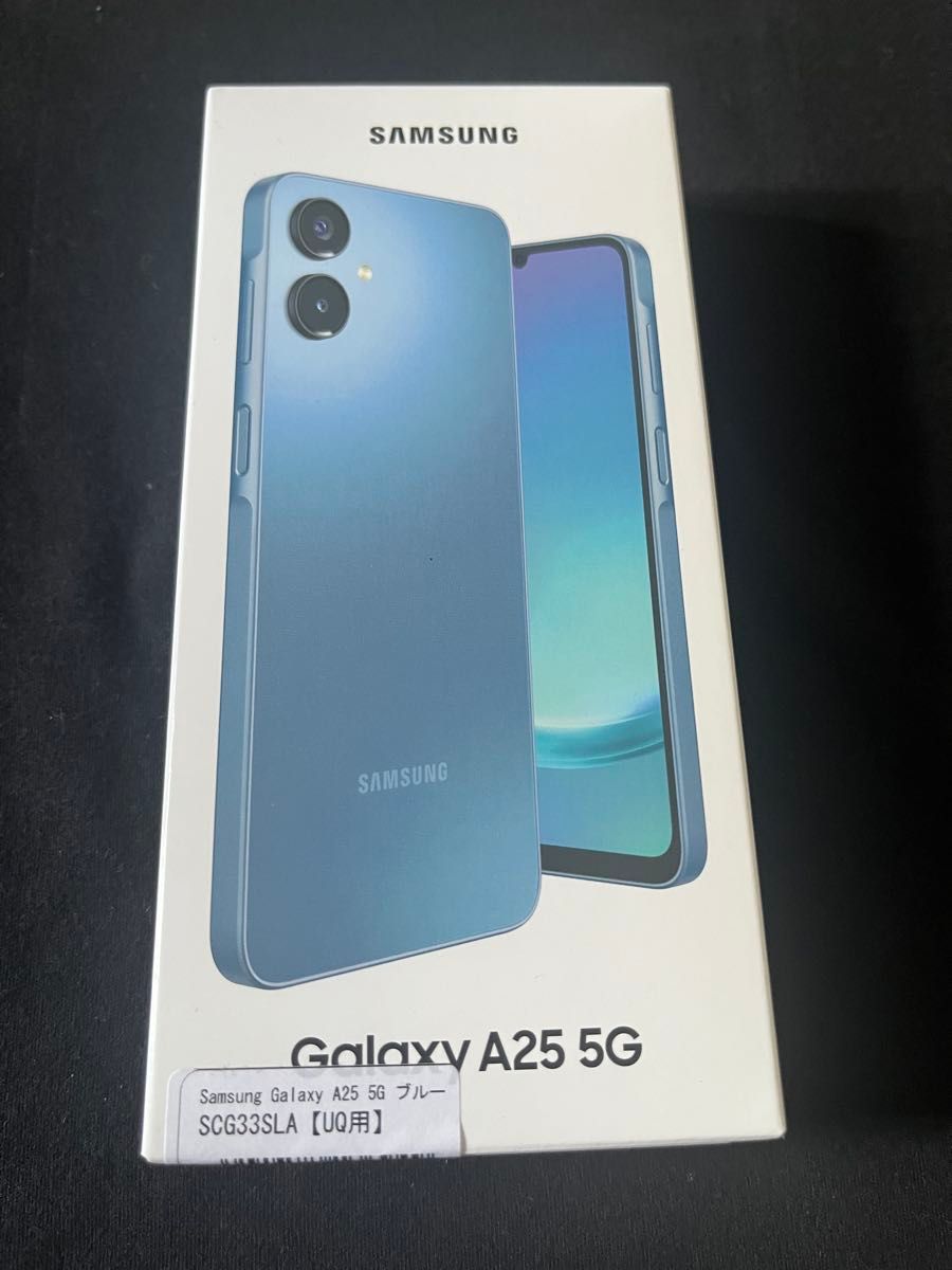 即決可GALAXY A25 本体未使用品 Galaxy A25 5G 本体 新品未使用 スカイブルー uq 残債なし