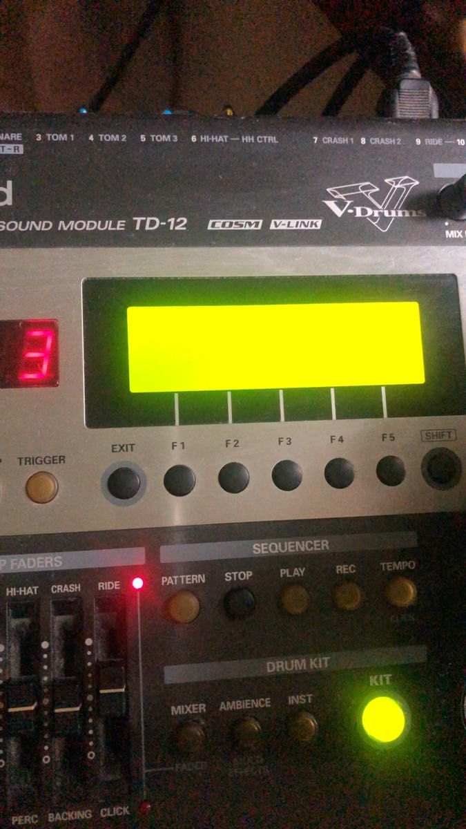 【ジャンク】VDrums TD-12 Roland 電子ドラム メッシュパッド