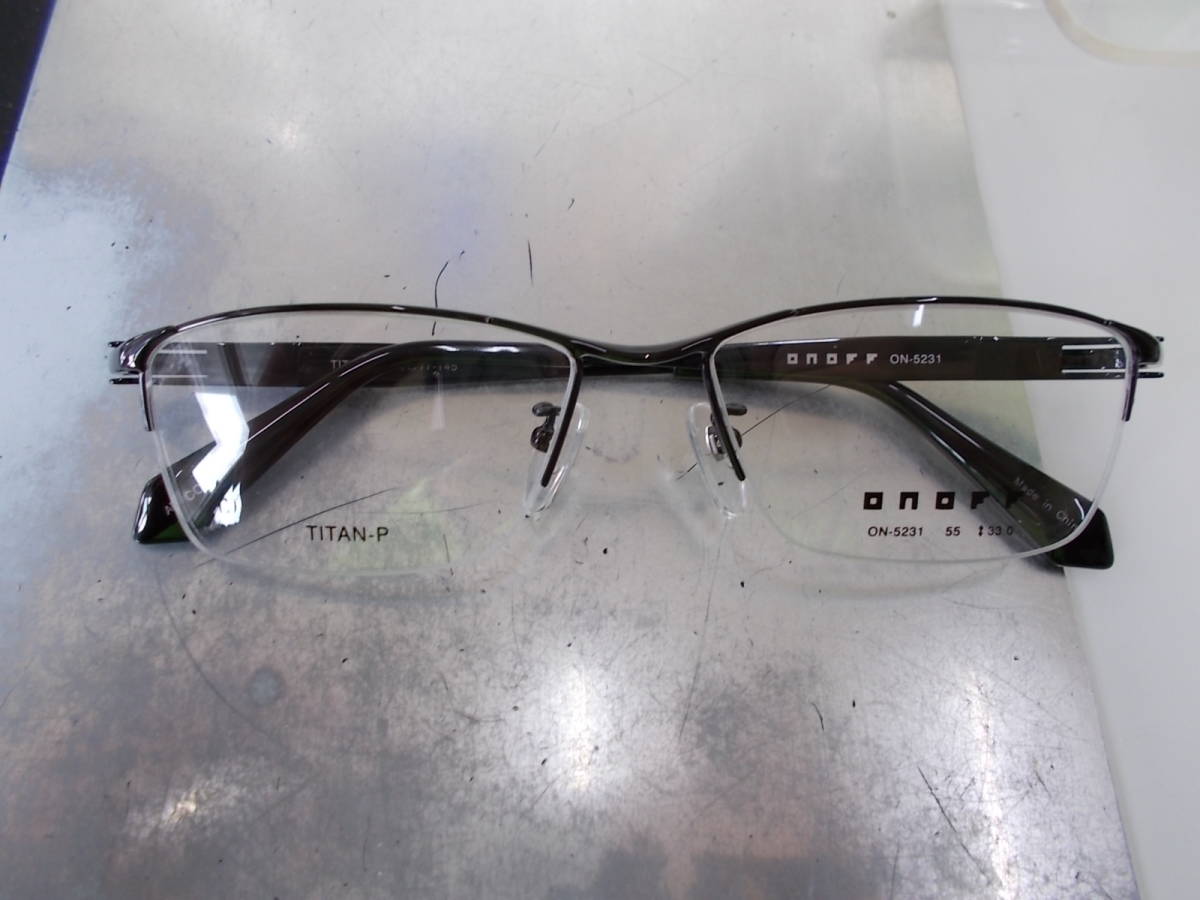 ONOFF オノフ 超かっこいい眼鏡フレーム ON-5231-3 ナイロールデザイン 