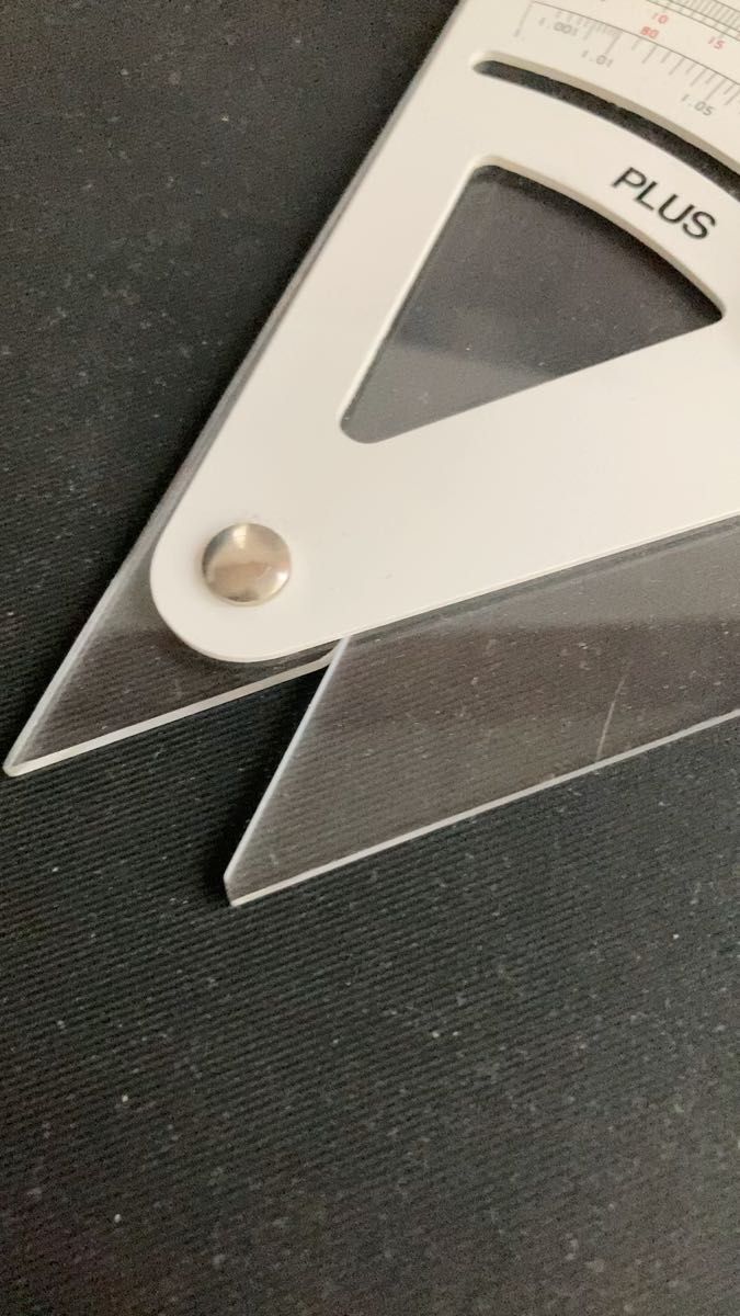 PLUS 三角スケール 分度器 製図用品