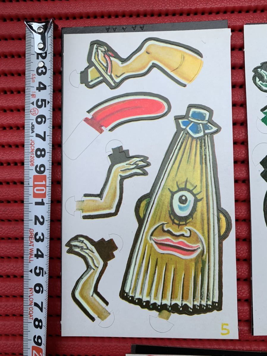 ヤフオク 当時物 新品開封 夜光 立体お化け 唐傘おばけ 紙