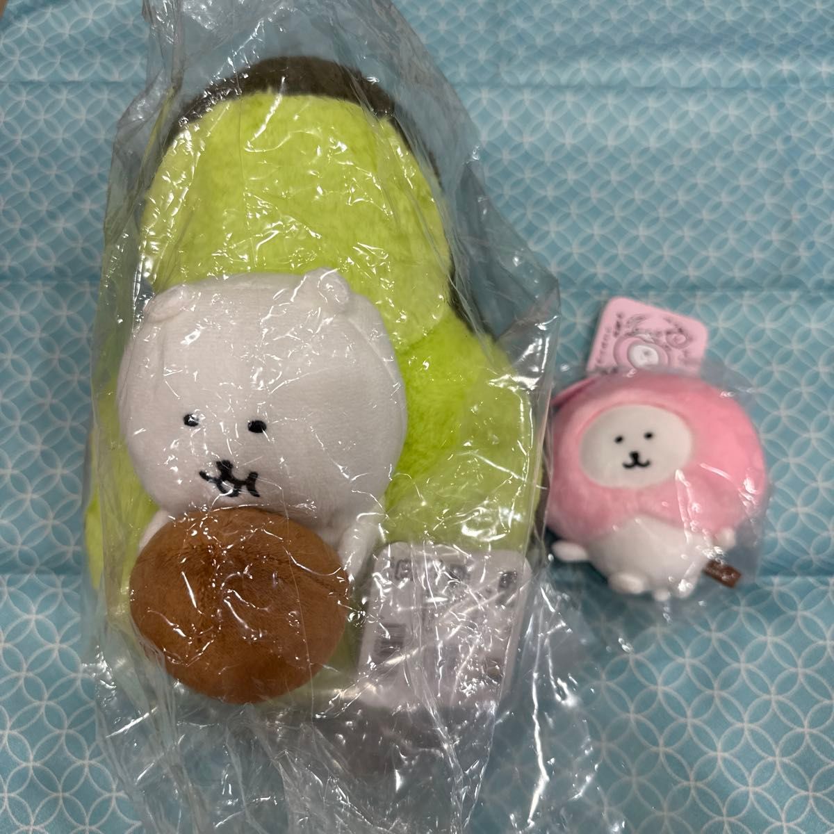 ナガノマーケット アボカドぬいぐるみ 桃と踊るマスコット 2点セット ナガノマーケット アボカドぬいぐるみ 桃と踊るマスコット2点