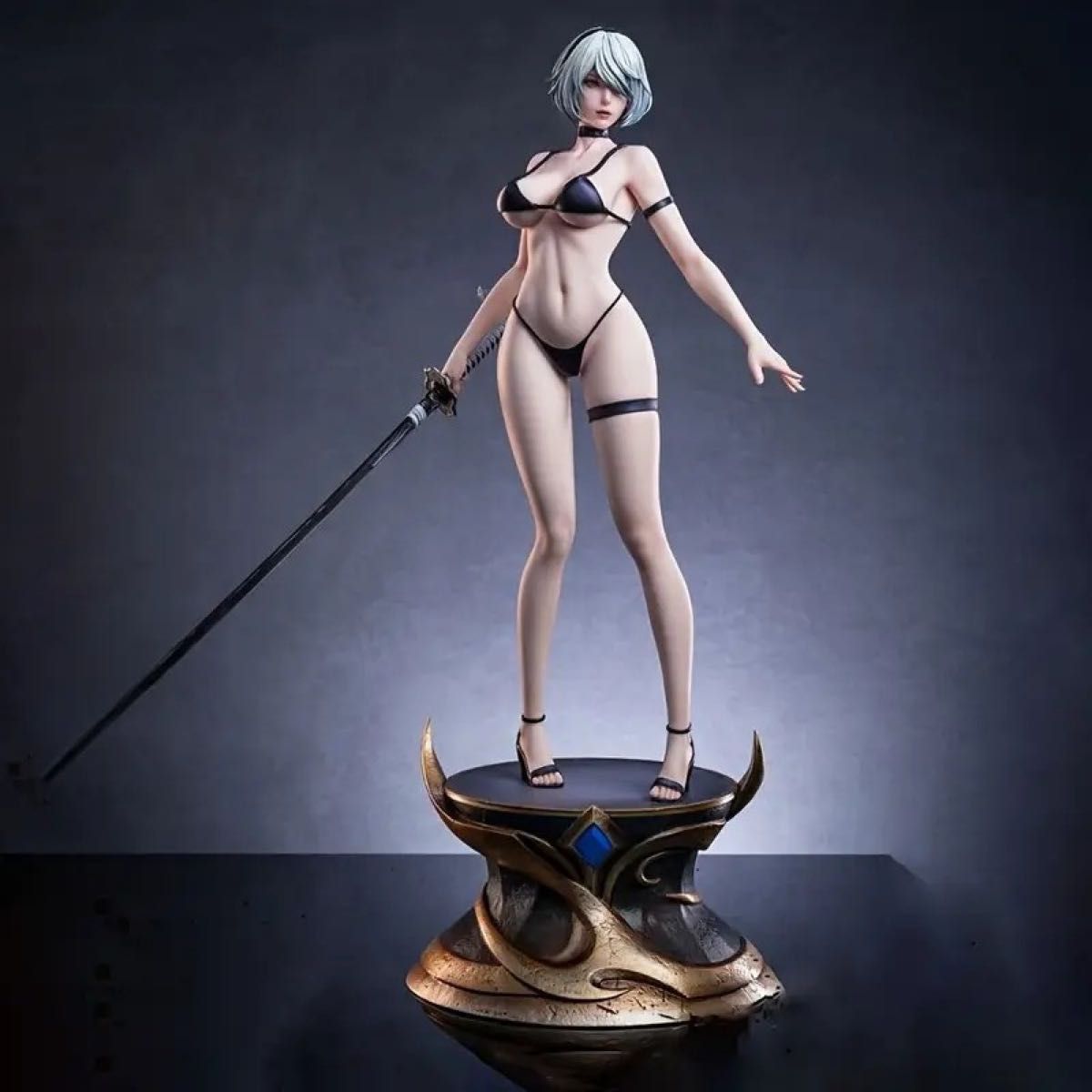 【大型1/4スケール】NieR: Automata 2B 水着セクシーフィギュア 大型1/4スケール】NieR Automata ニーアオートマタ 2B 水着