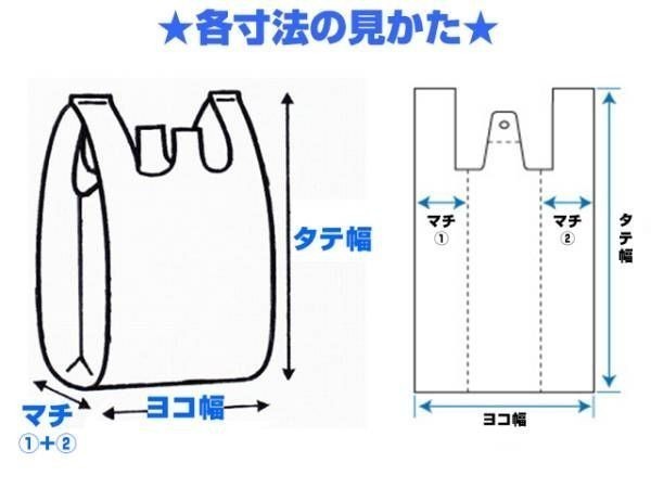 レジ袋 買い物袋 東日本60号 西日本50号 乳白色半透明 100枚X10パック_画像2