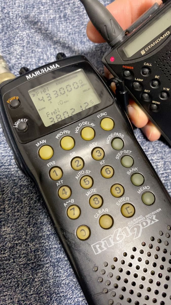 C401 RT619DX 2台セット UHF 430MHz FM ハンディトランシーバー オールバンド スキャニング レシーバー