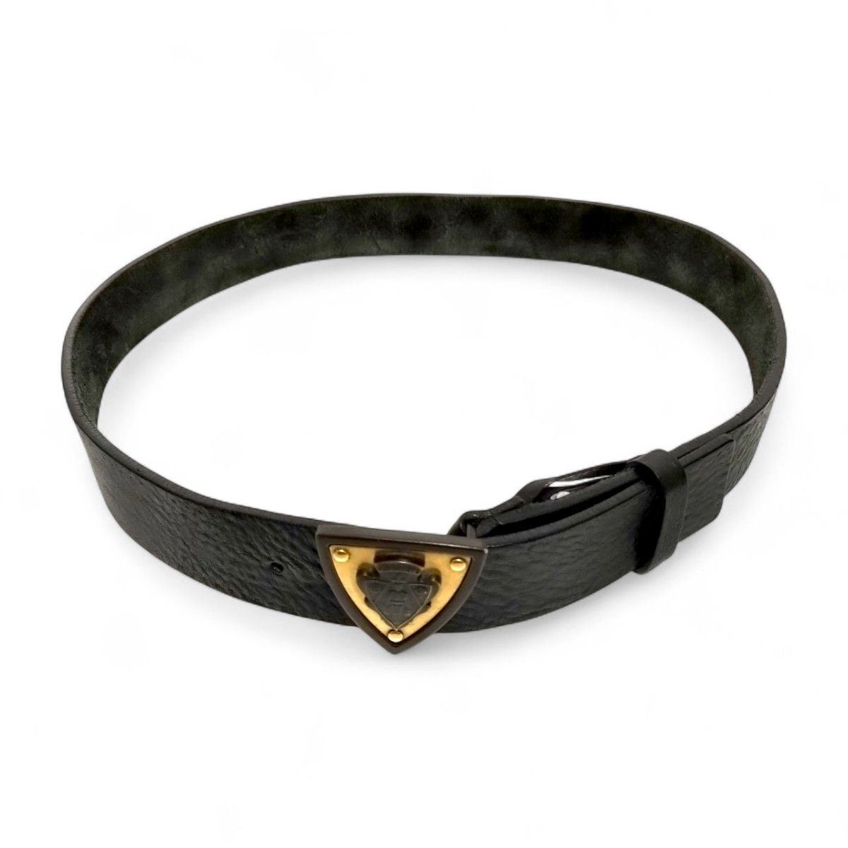 GUCCI クレスト 紋章バックル レザーベルト 美品 GUCCI グッチ オールドグッチ レザーベルト クレストバックル
