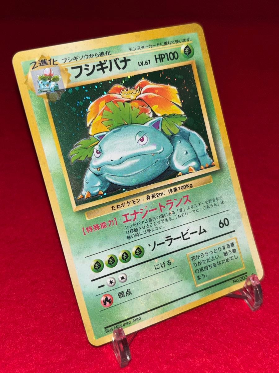 お*)様 ポケモンカード 旧裏 フシギバナ 全面ホロ 渦巻きホロ 全面弱ホロ】 ポケモンカード フシギバナ 旧裏面|Yahoo!フリマ