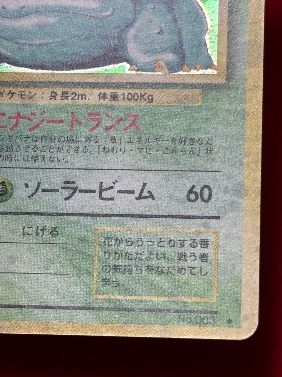 【ARS10】ポケモンカード 旧裏 フシギバナ 鑑定書付き 全面ホロ弱 全面弱ホロ】 ポケモンカード フシギバナ 旧裏面|Yahoo!フリマ