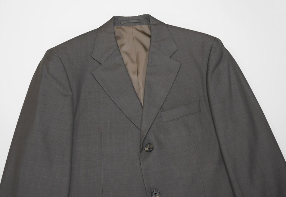 74,000円 HUGO BOSS シルク ウール スーツ ジャケットLサイズ48テーラードXLブレザーBLベージュMブラウン46グレー50コート セット オフィス_画像2