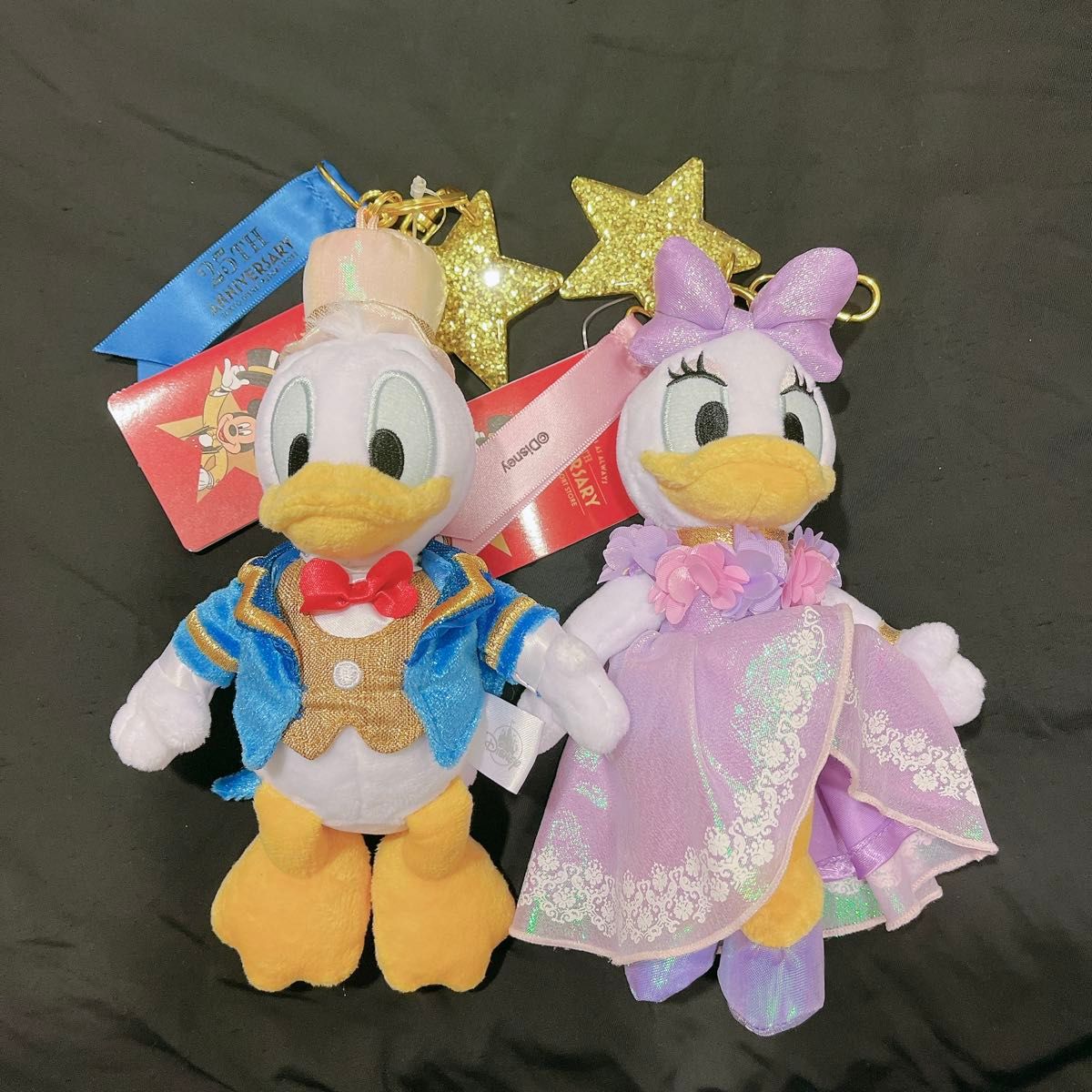 ディズニーストア 25周年 ぬいぐるみキーチェーン ドナルド デイジー ディズニーストア 25周年 ドナルド デイジー ぬいぐるみキー