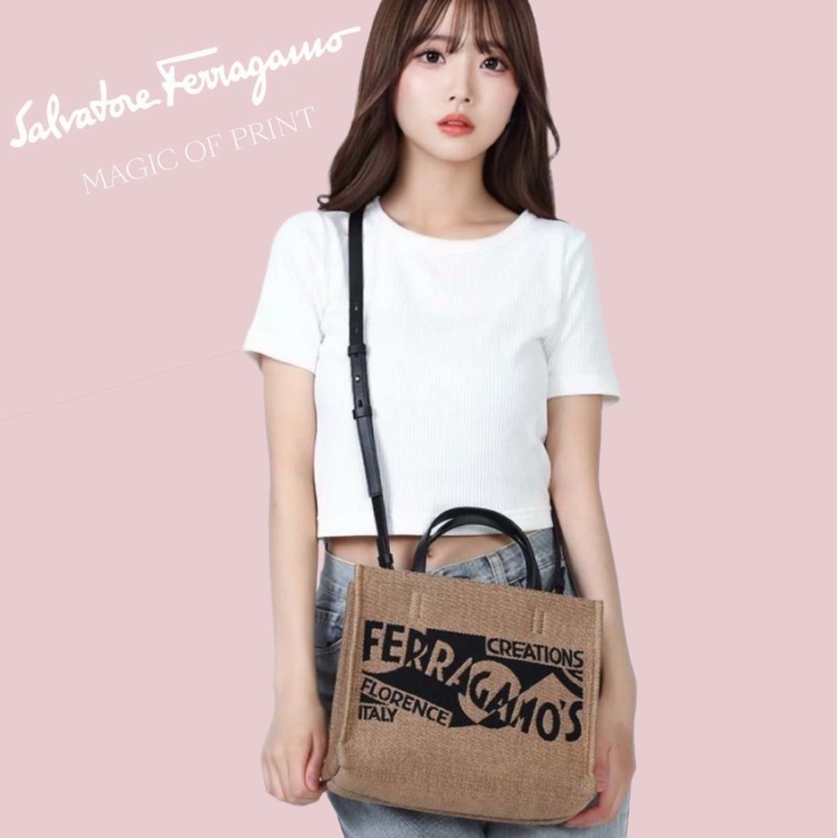 Salvatore Ferragamo☆ロゴ トートバッグ ショルダーバッグ Salvatore Ferragamo トートバッグ ショルダーバック|Yahoo