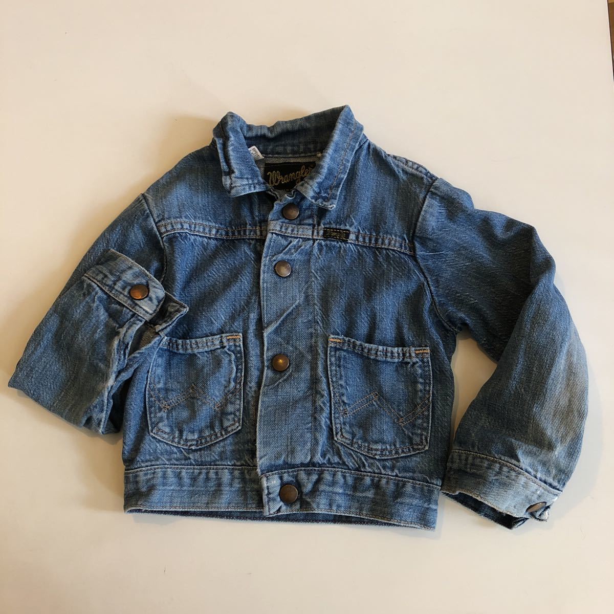  Wrangler child clothes G Jean 1970 period Vintage denim jacket 