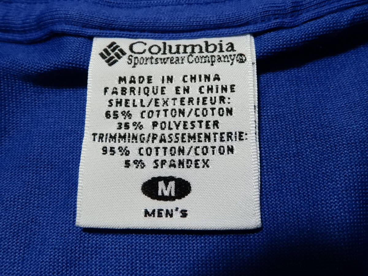 「送料無料」コロンビア：Columbia♪背中にアウトドアスポーツプリント付き：青色：Tシャツ＊サイズM：コロンビアジャパン発売_画像9