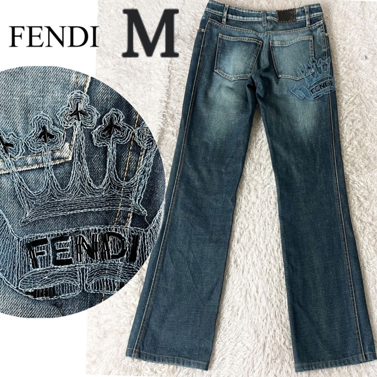 デニム・ジーパン FENDI JEANS STONE FENDI フェンディ デニムパンツ ジーパン Gパン ブランドロゴ