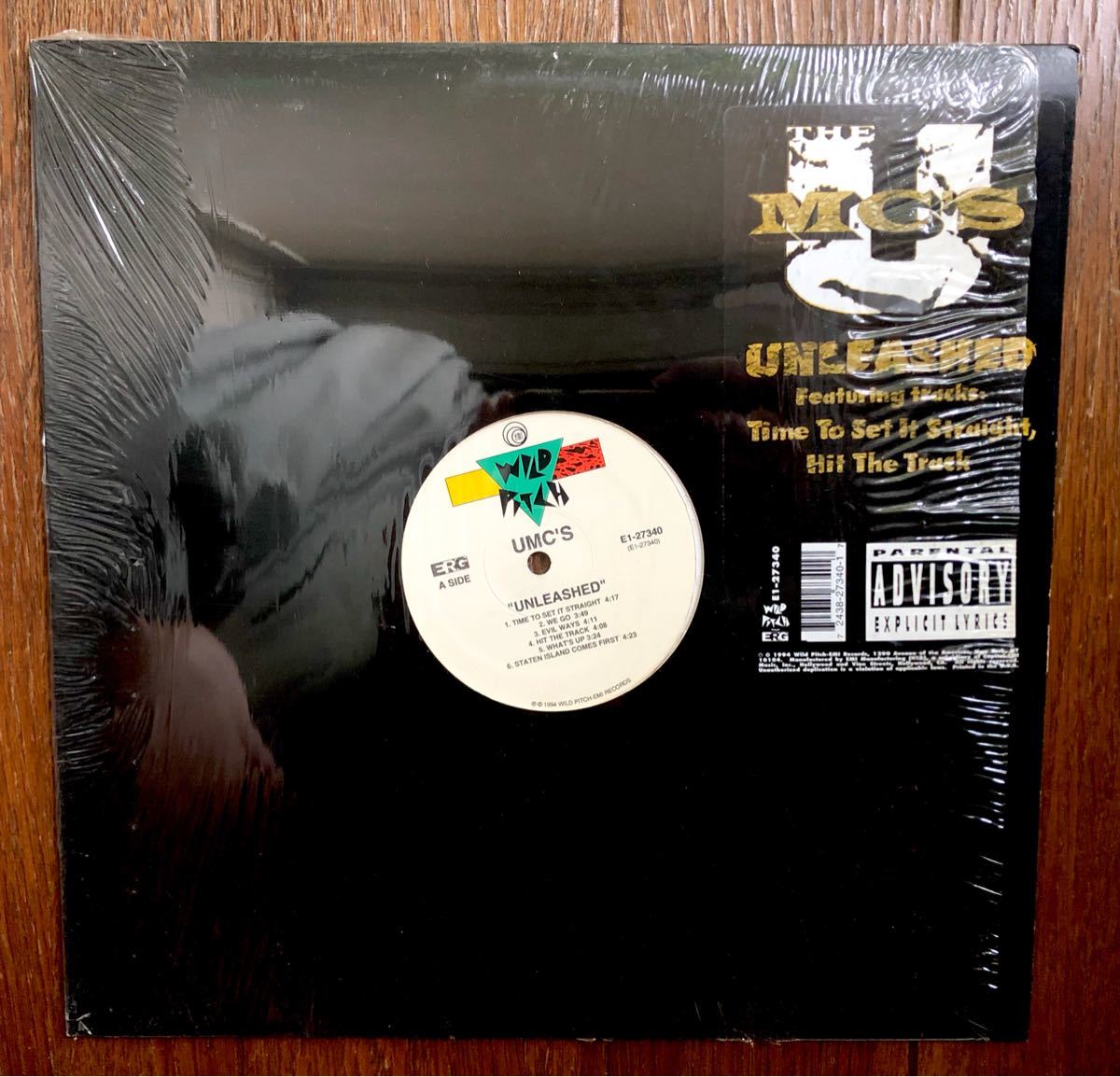 レア 1994 UMC's / Unleashed ユーエムシーズ Original US 12 シュリンク オリジナル 2nd LP Wild Pitch E1-27340 ワイルドピッチ 絶版_画像3