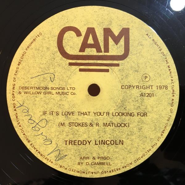★Treddy (Teddy) Lincoln/If It's Love That You'r Looking For★ソウル名曲カバー！_画像2