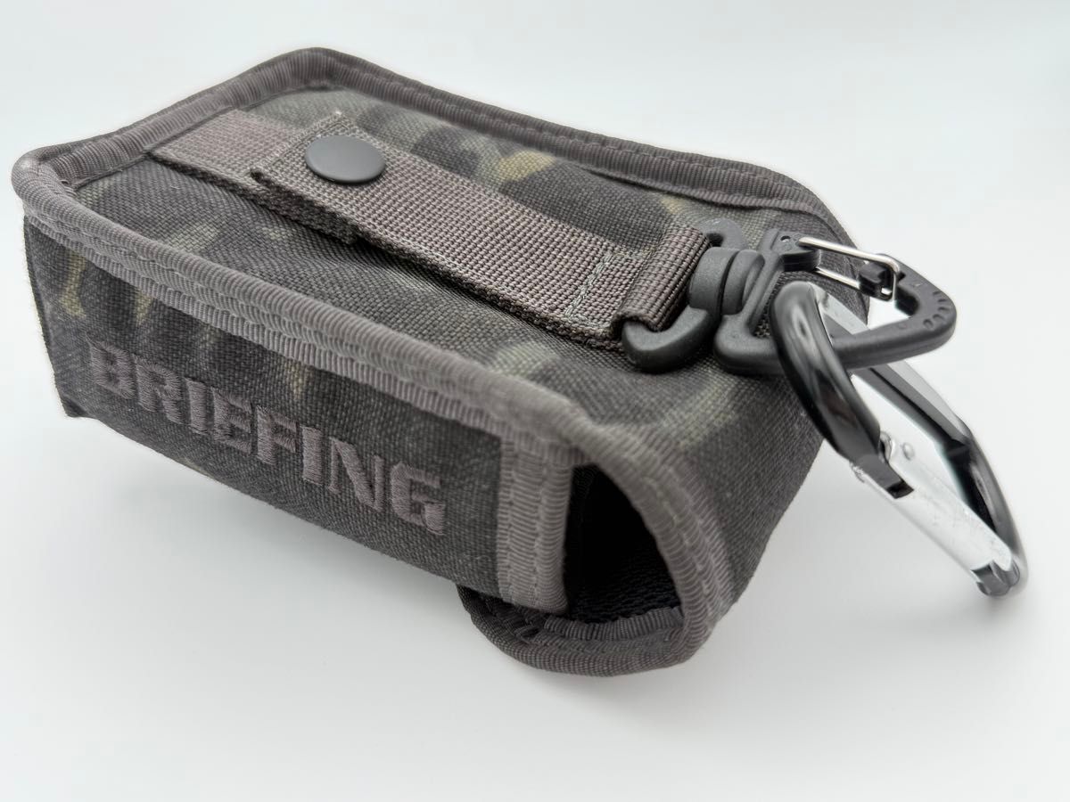 BRIEFING ゴルフポーチ レーザー距離計ケース カモ 黒 美品】BRIEFING ブリーフィング スコープポーチ マルチカモ